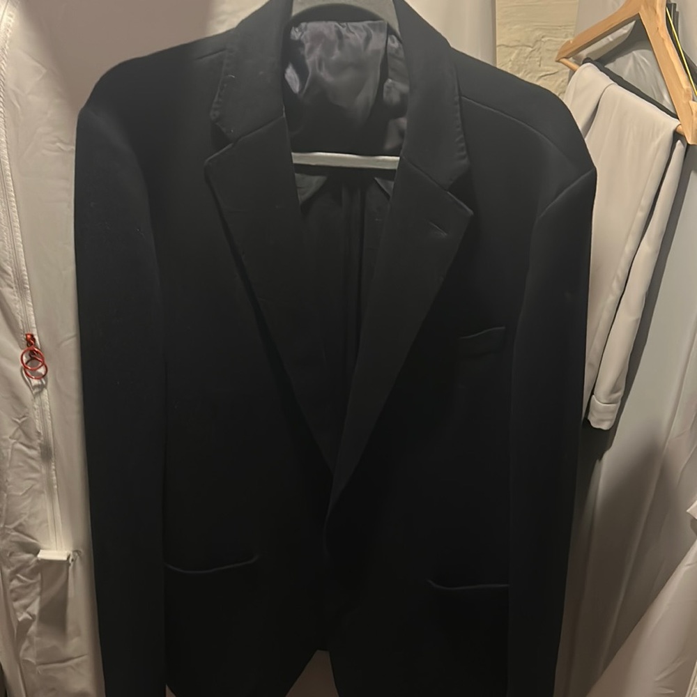 J crew knit blazer large navy